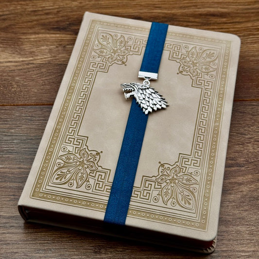Game of Thrones House Stark Dire Wolf Bookband Elastic Bookmark