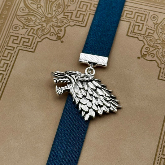 Game of Thrones House Stark Dire Wolf Bookband Elastic Bookmark