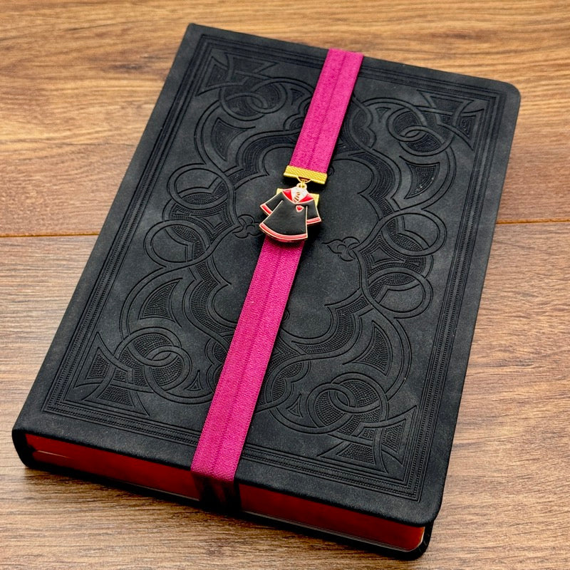 Marcapáginas elástico con capa de la casa de Hogwarts de Harry Potter