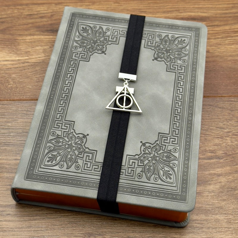 Harry Potter Deathly Hallows Bookband Elastic Bookmark