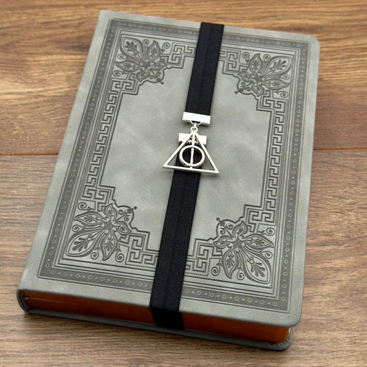 Harry Potter Deathly Hallows Bookband Elastic Bookmark