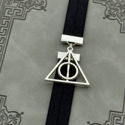 Harry Potter Deathly Hallows Bookband Elastic Bookmark