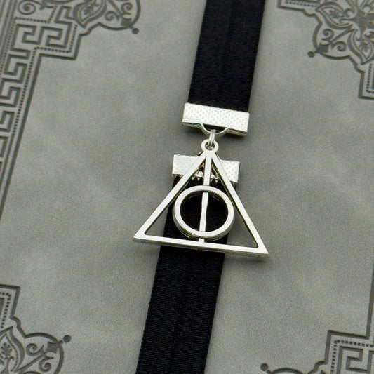 Harry Potter Deathly Hallows Bookband Elastic Bookmark