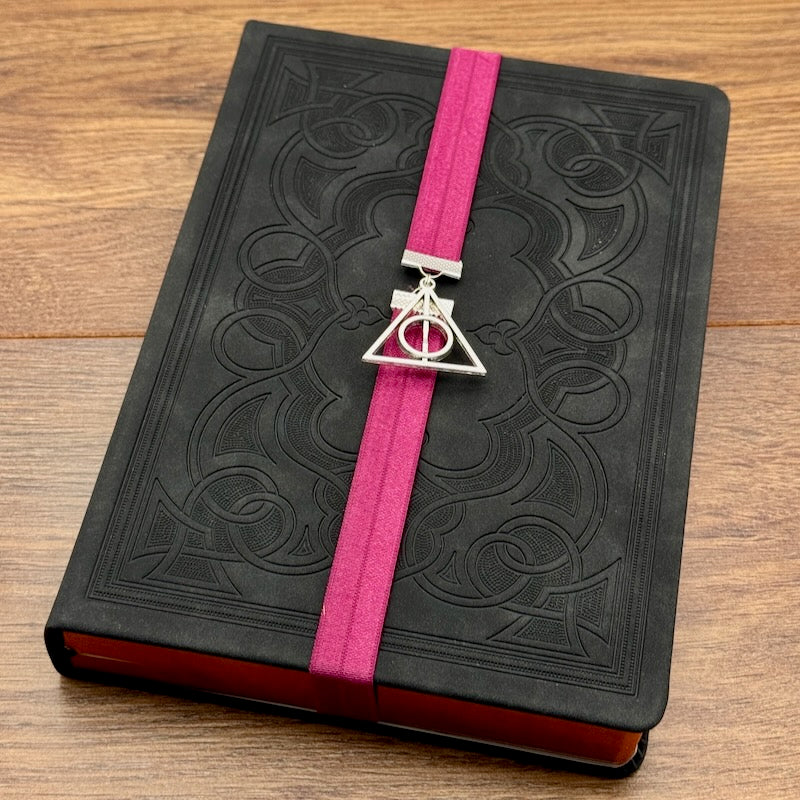 Harry Potter Deathly Hallows Bookband Elastic Bookmark