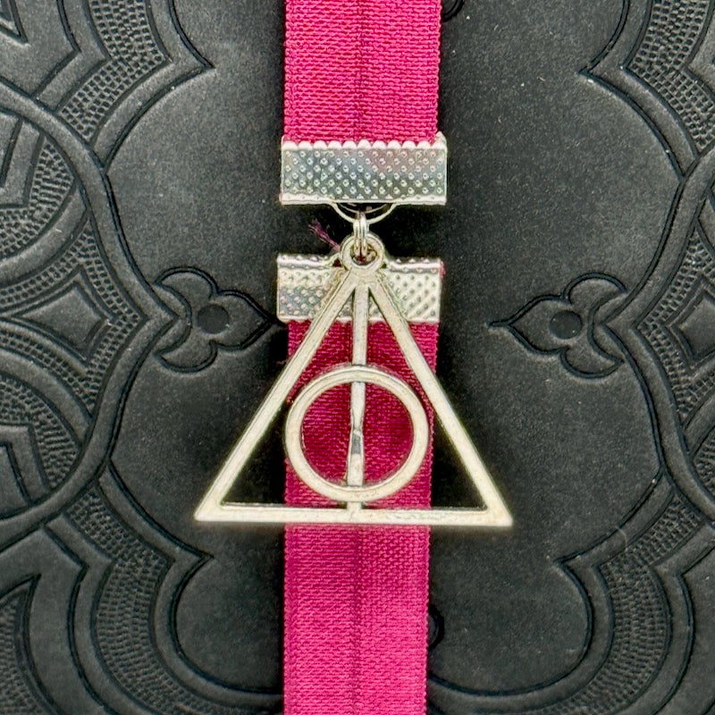 Marcapáginas elástico de las Reliquias de la Muerte de Harry Potter