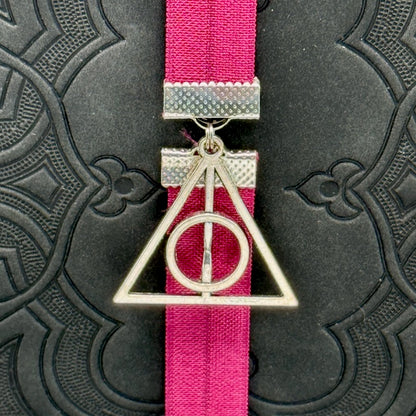 Marcapáginas elástico de las Reliquias de la Muerte de Harry Potter