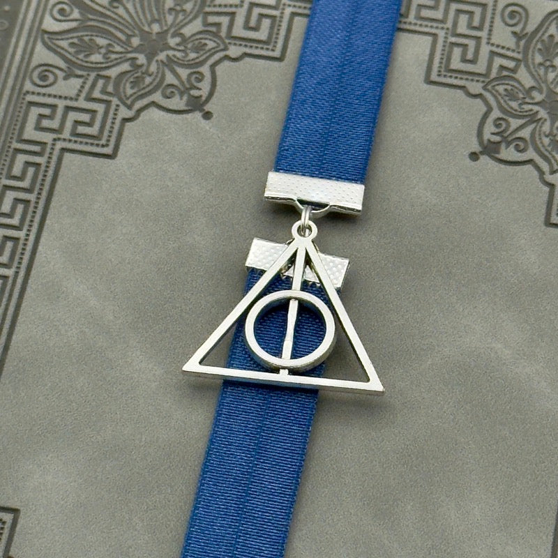 Harry Potter Deathly Hallows Bookband Elastic Bookmark