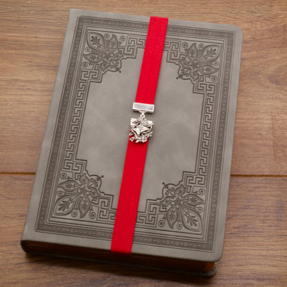 Christmas Silver Bells Bookband Elastic Bookmark