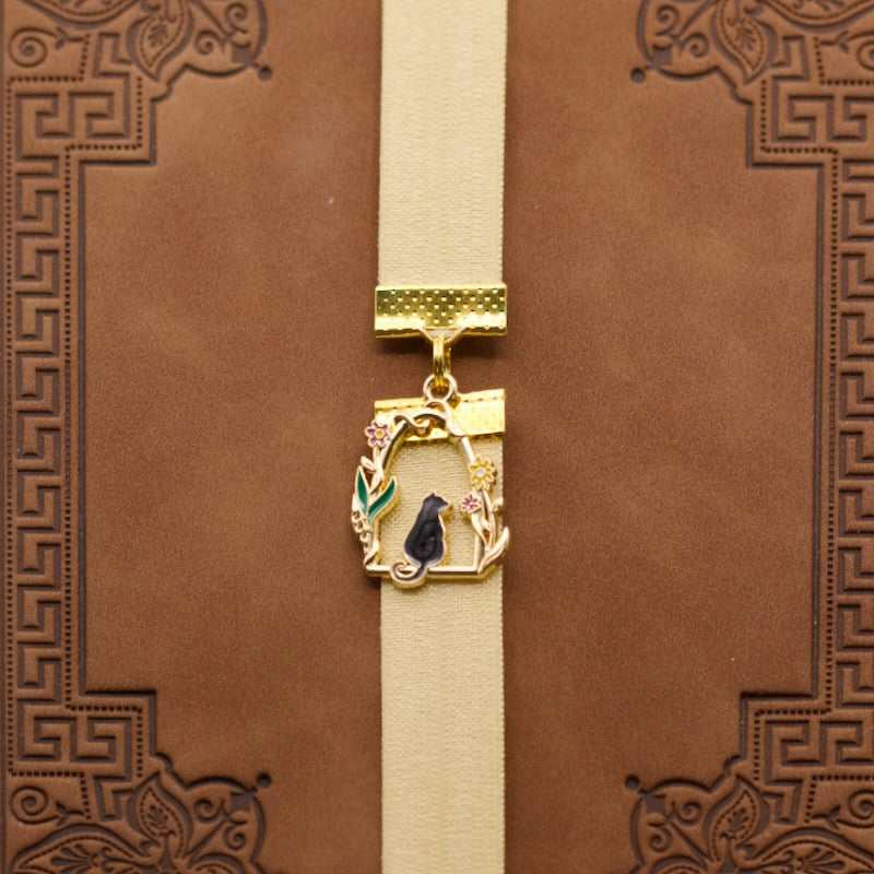 Cute Cat Bookband Elastic Bookmark