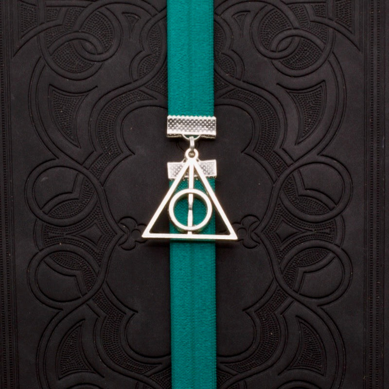Harry Potter Deathly Hallows Bookband Elastic Bookmark