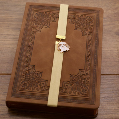 Cute Shih Tzu Bookband Elastic Bookmark