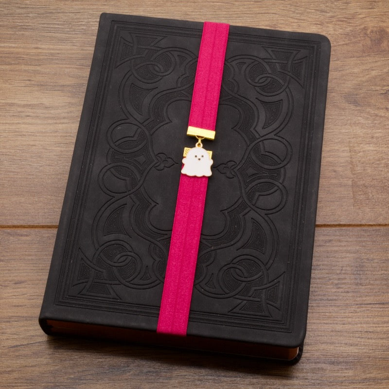 Cute Ghost Bookband Elastic Bookmark