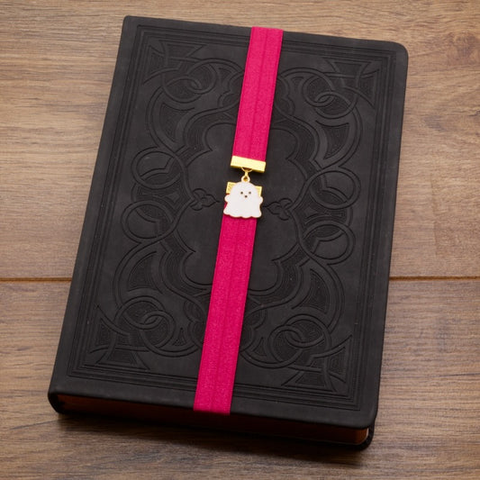 Cute Ghost Bookband Elastic Bookmark
