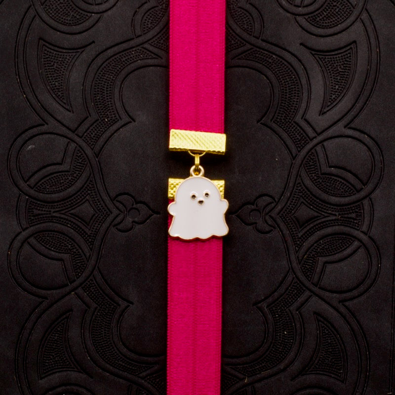 Cute Ghost Bookband Elastic Bookmark
