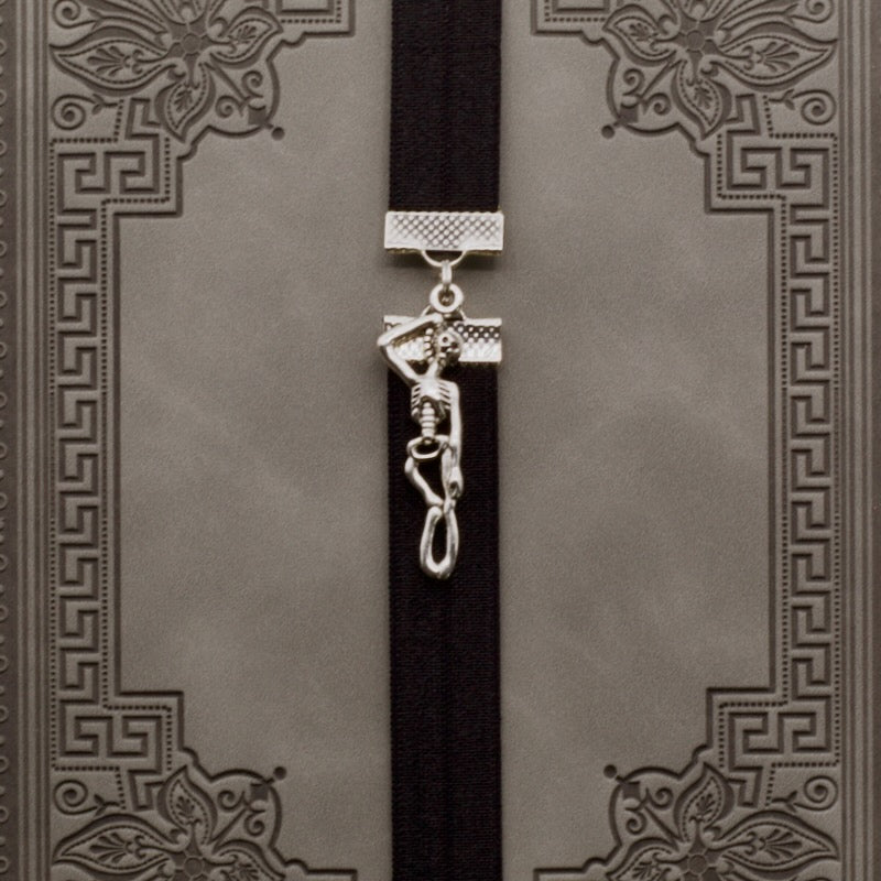 Skeleton Bookband Elastic Bookmark