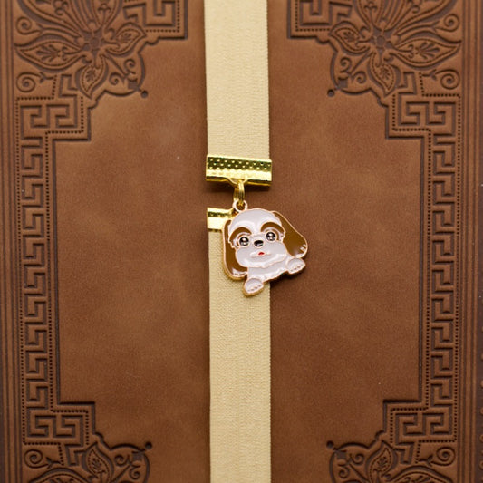 Cute Shih Tzu Bookband Elastic Bookmark