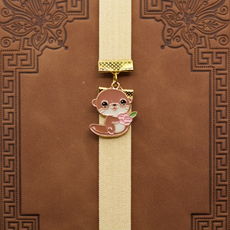 Cute Otter Bookband Elastic Bookmark
